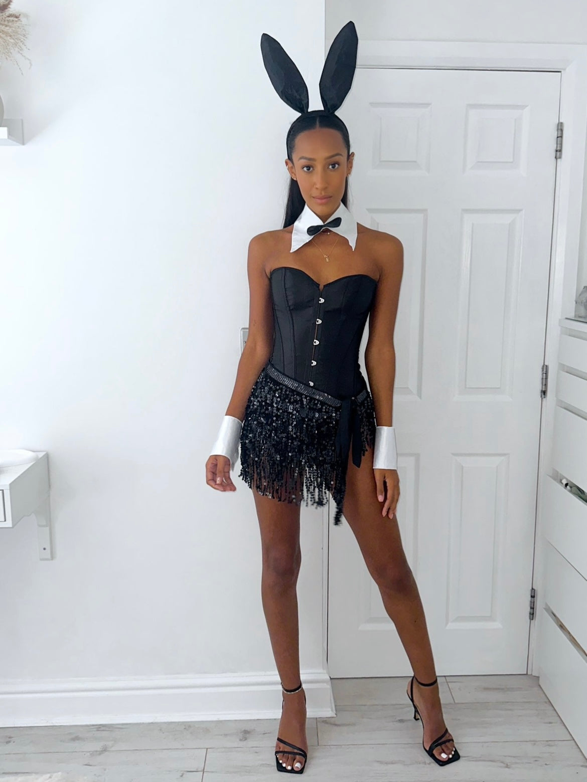 SPARKLY BUNNY OUTFIT - BLACK
