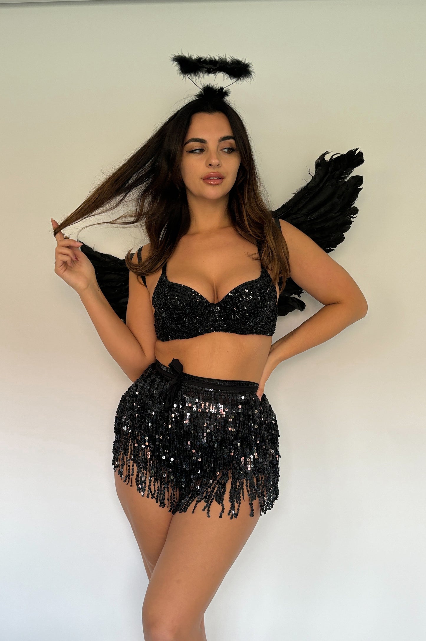 DARK ANGEL SEQUIN OUTFIT