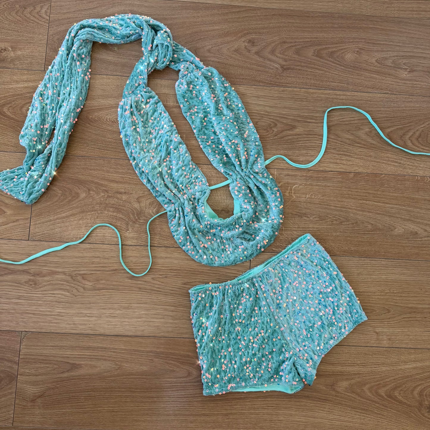‘GIA’ SEQUIN TWO PIECE SET - MERMAID
