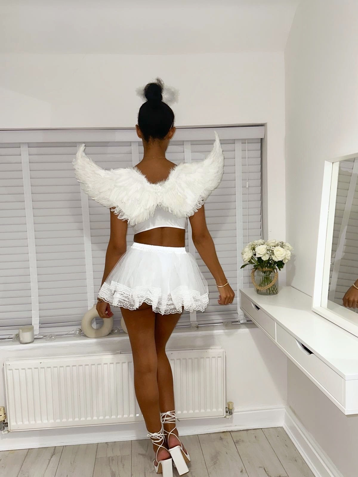 LAYERED LACE TUTU - WHITE