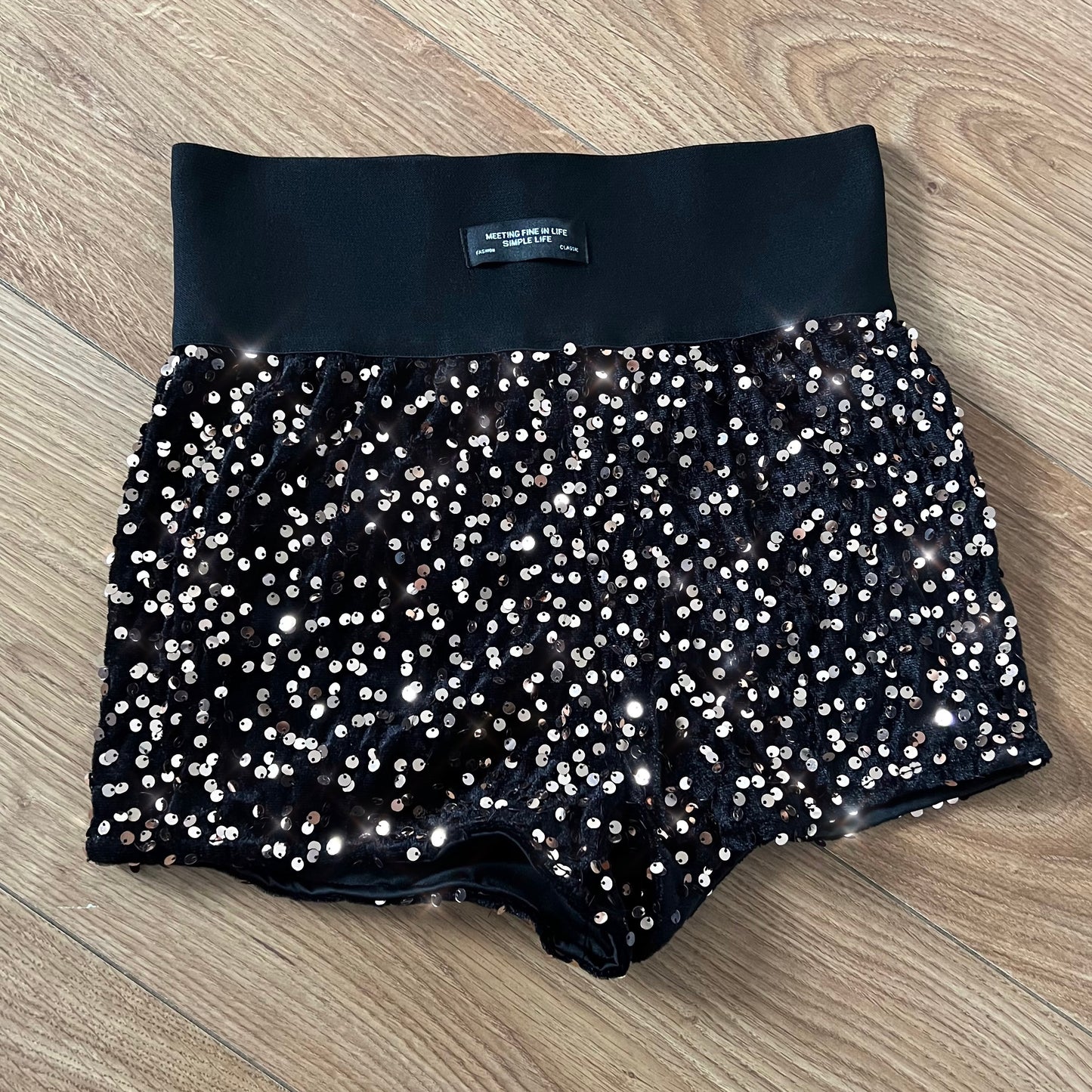 High Waisted Sequin Shorts - All Colours