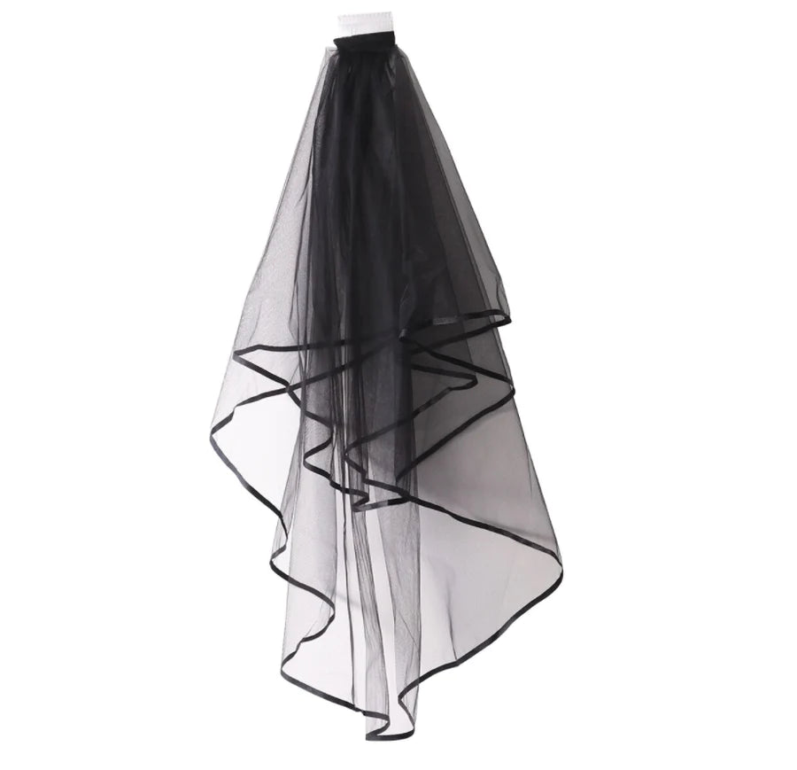 BRIDAL VEIL - BLACK