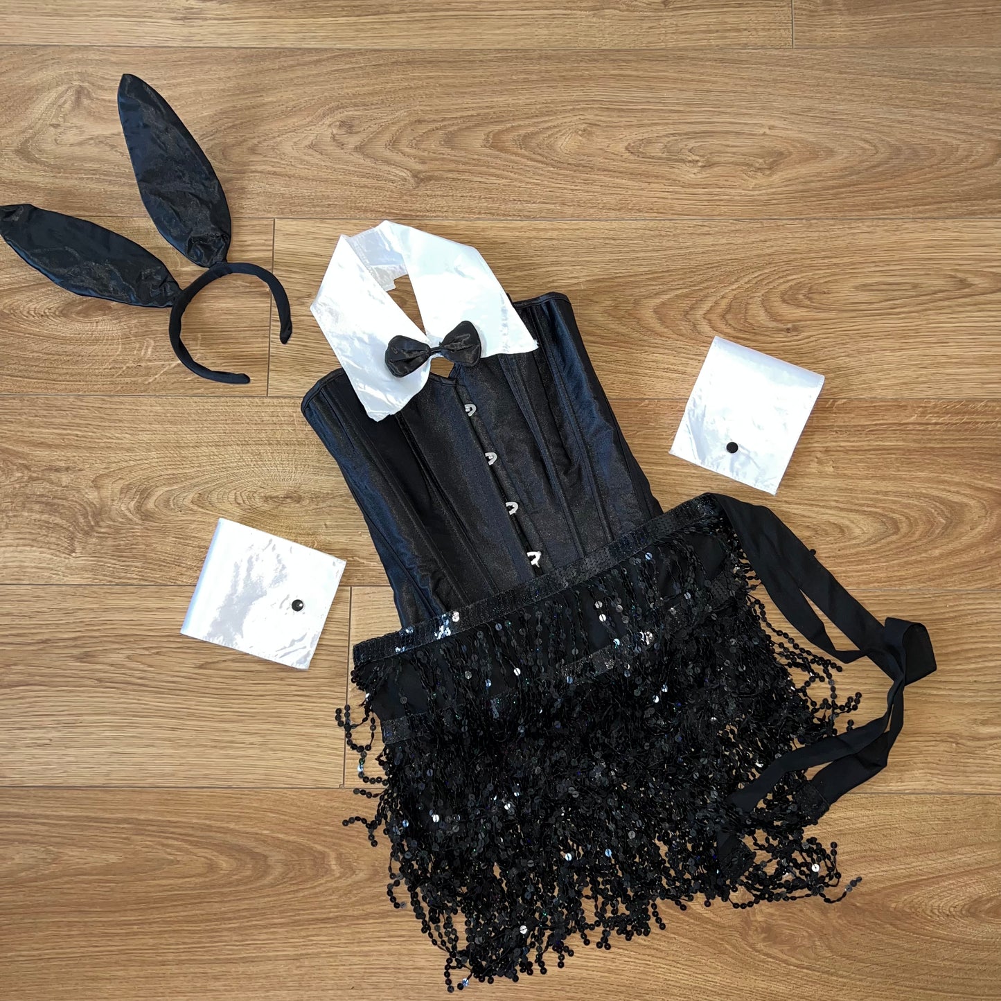 SPARKLY BUNNY OUTFIT - BLACK