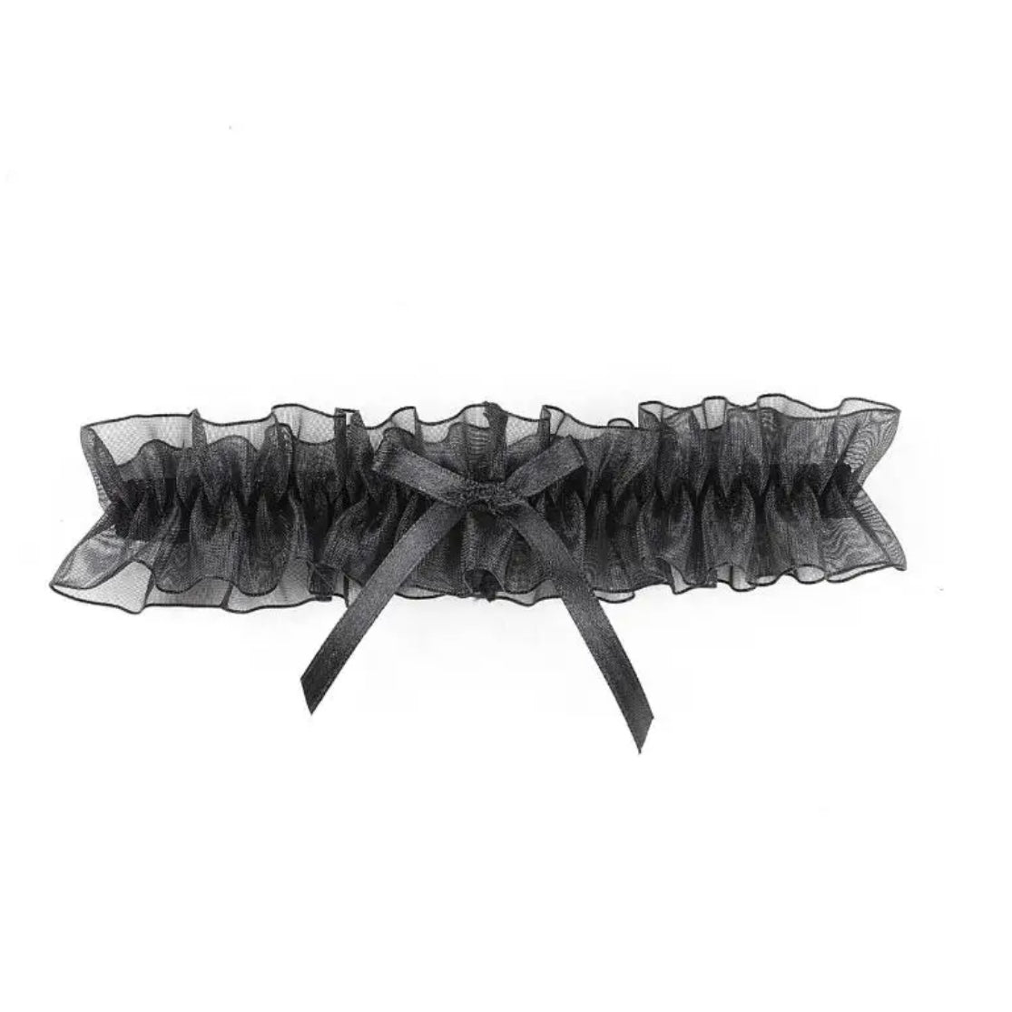 LACE LEG GARTER - BLACK