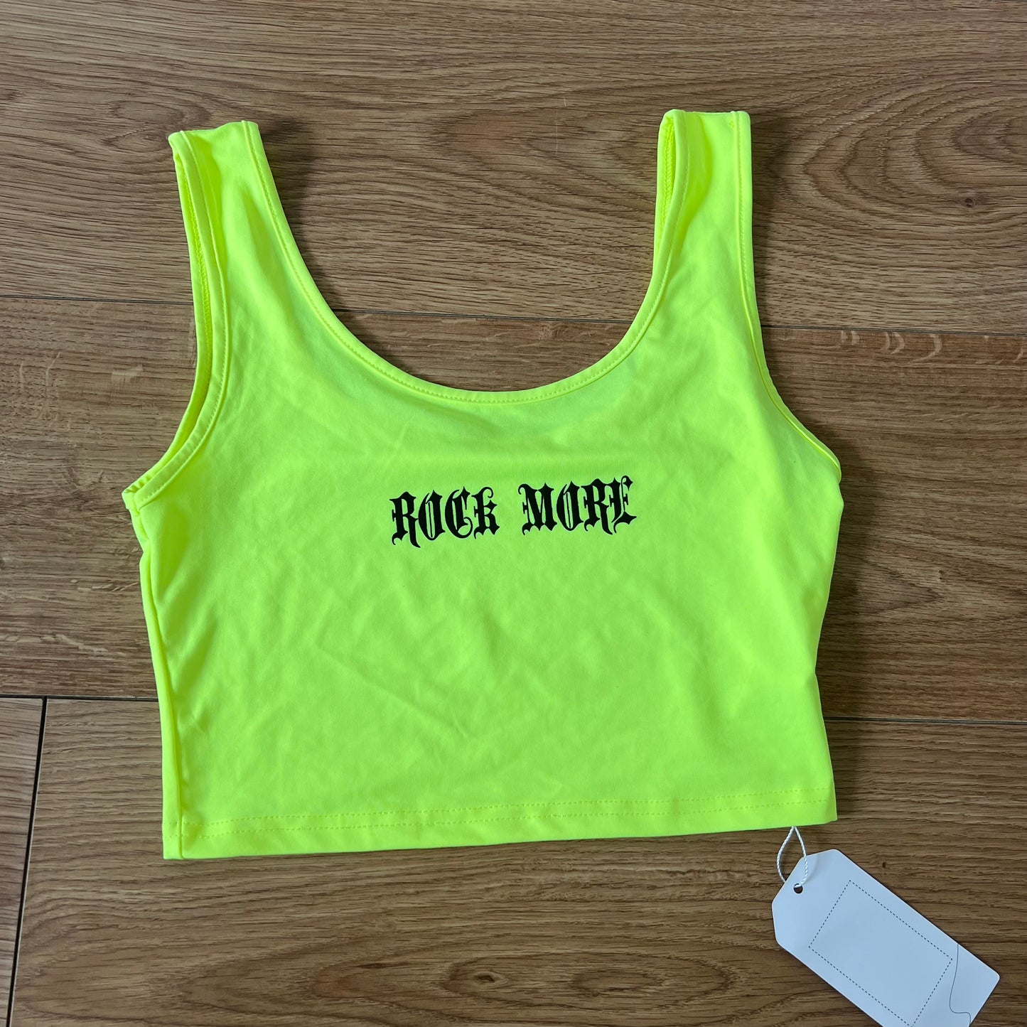 NEON SLOGAN CROP TOP