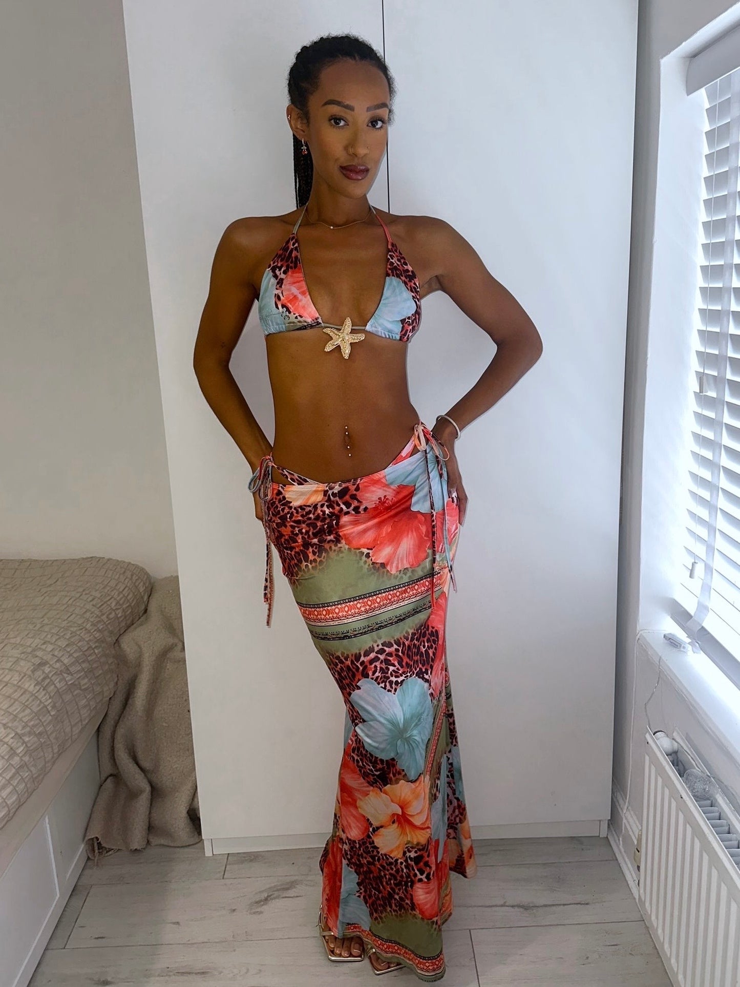‘ELLIE’ STARFISH PATTERNED 3 PIECE
