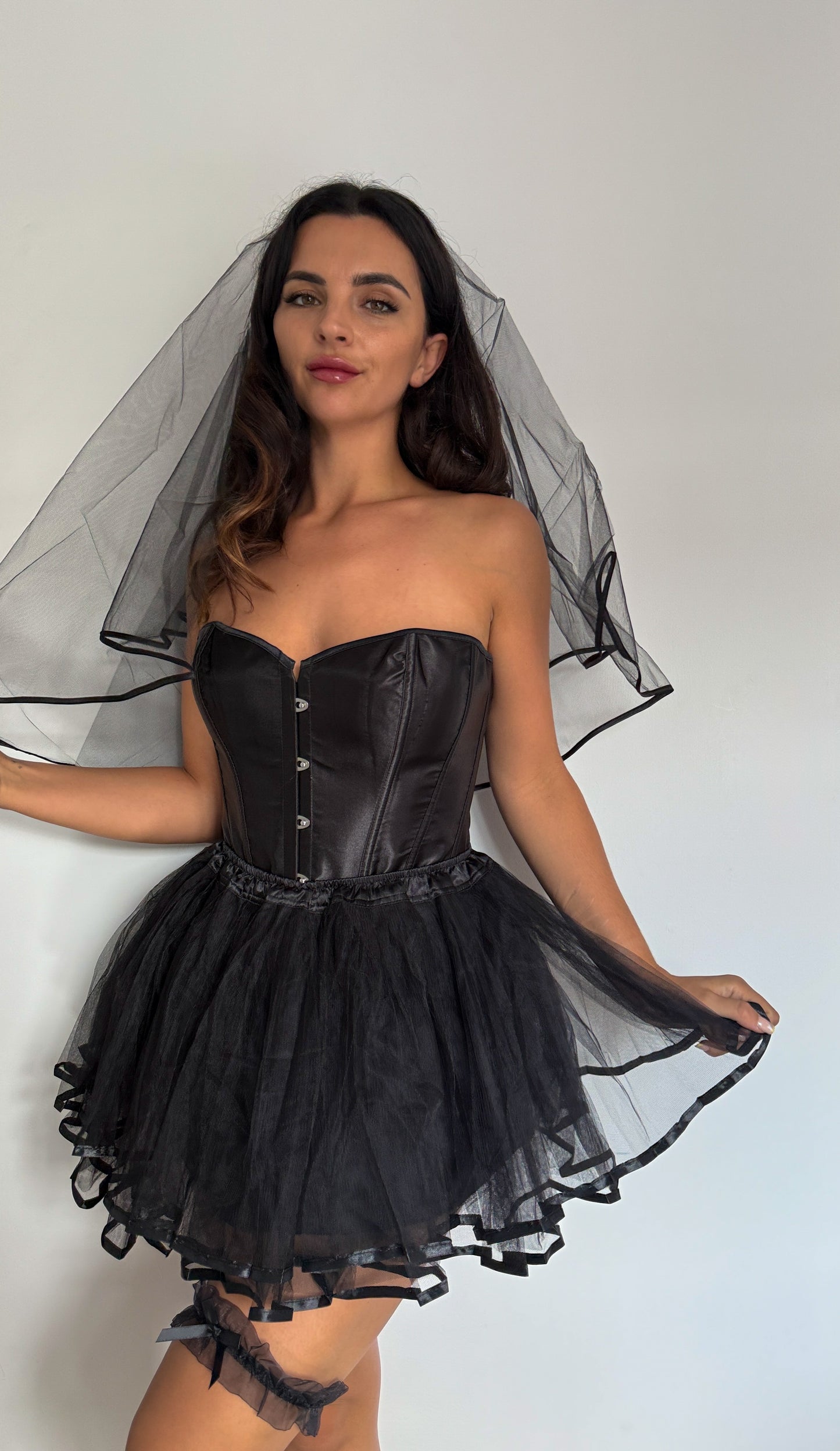 DEAD BRIDE / CORPSE BRIDE OUTFIT - BLACK