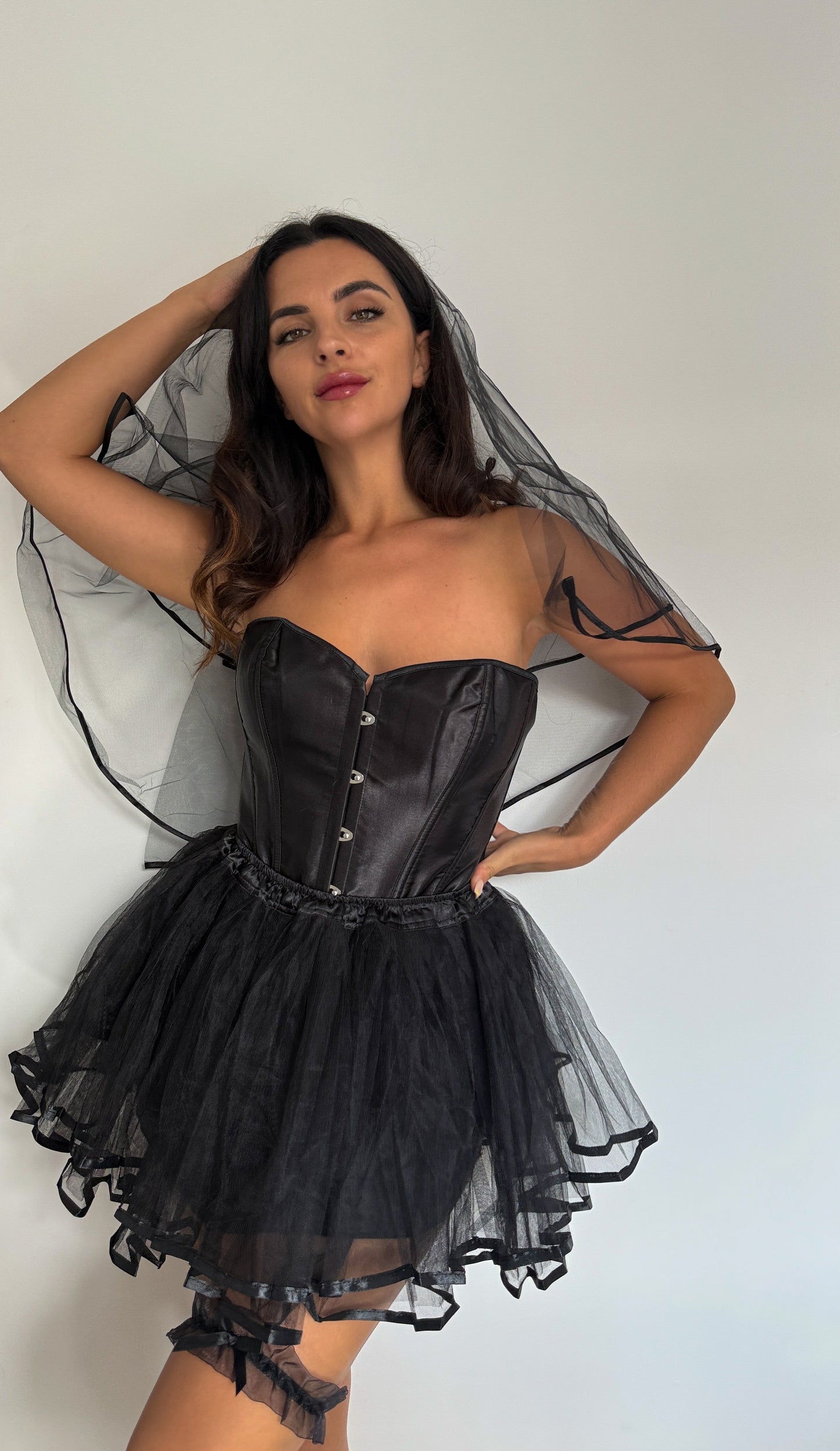 DEAD BRIDE / CORPSE BRIDE OUTFIT - BLACK
