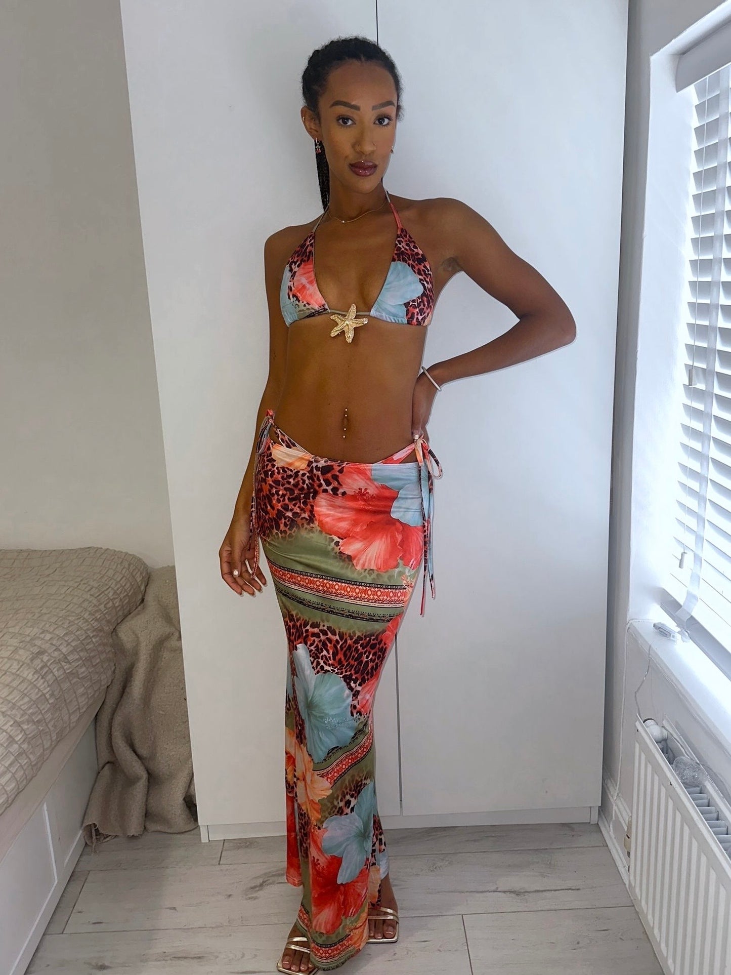 ‘ELLIE’ STARFISH PATTERNED 3 PIECE