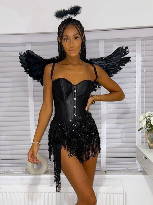 CORSET TOP - BLACK