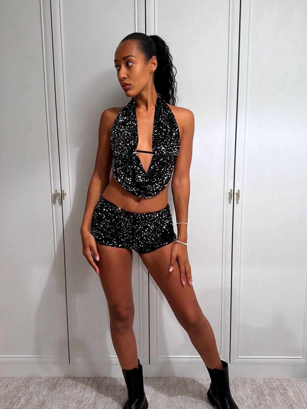 ‘GIA’ SEQUIN TWO PIECE SET - ECLIPSE