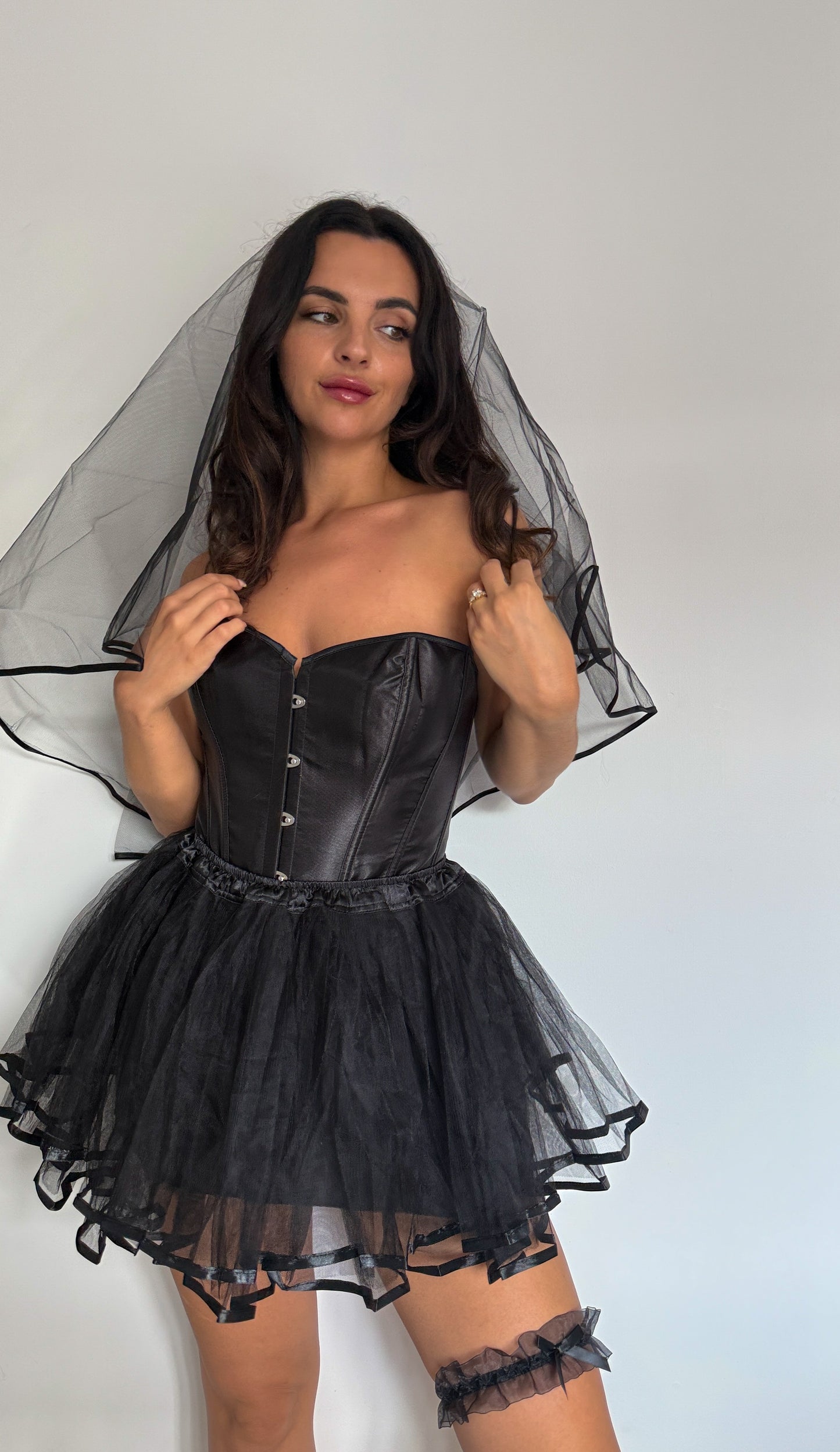DEAD BRIDE / CORPSE BRIDE OUTFIT - BLACK