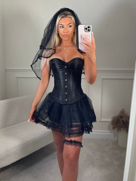 DEAD BRIDE / CORPSE BRIDE OUTFIT - BLACK