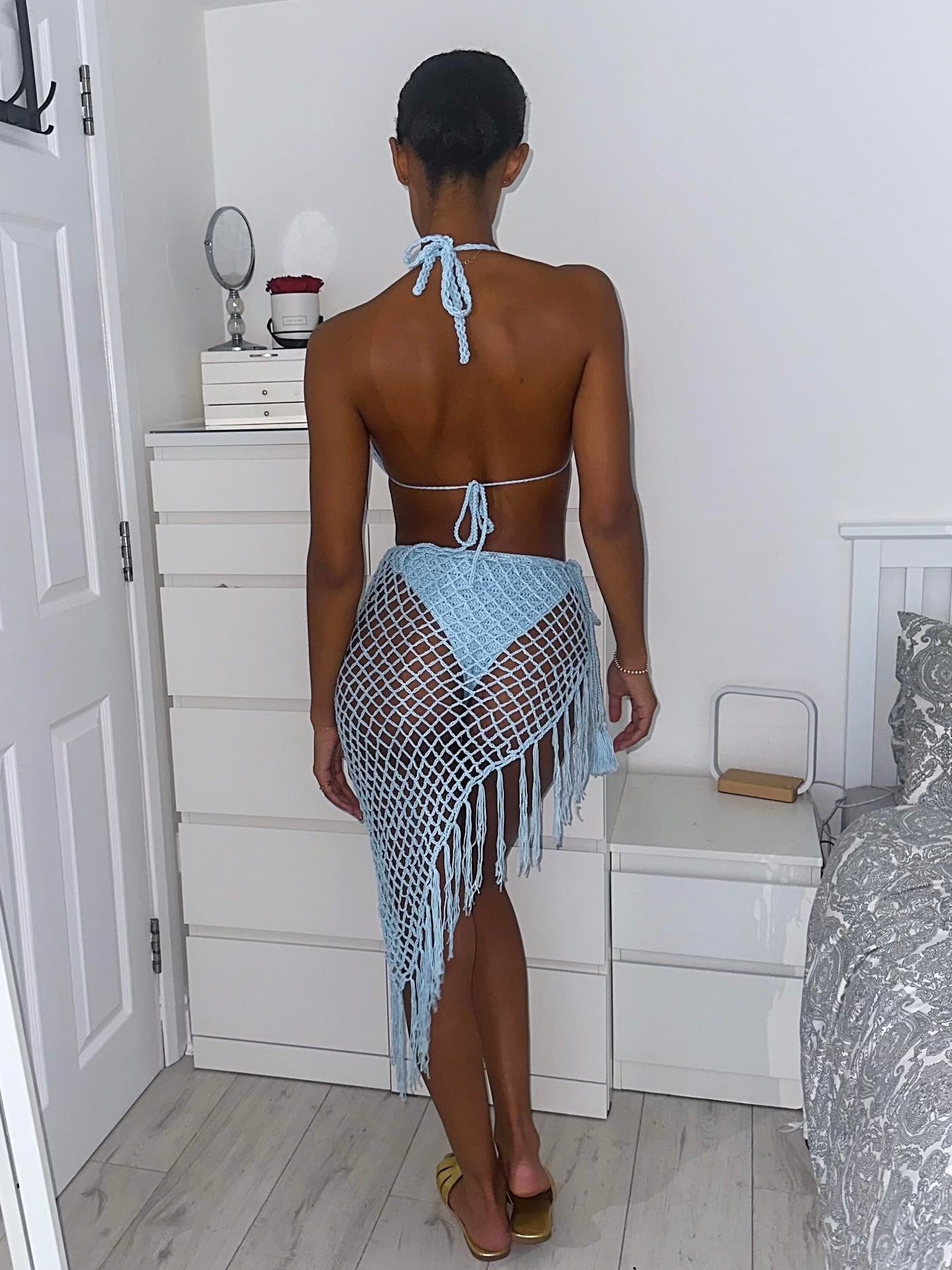 CROCHET THREE PIECE - BABY BLUE