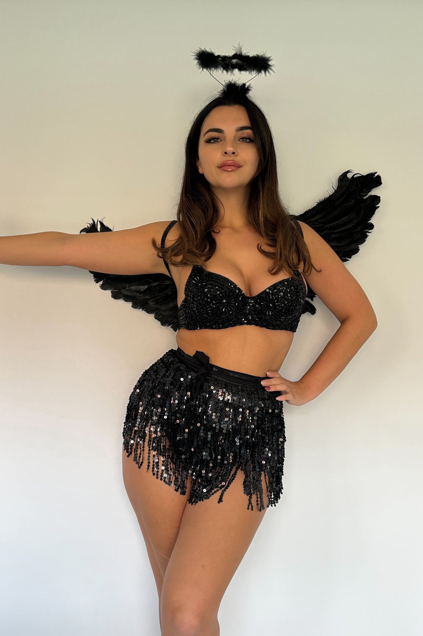 DARK ANGEL SEQUIN OUTFIT