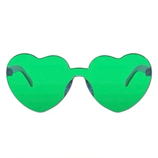 GREEN HEART GLASSES