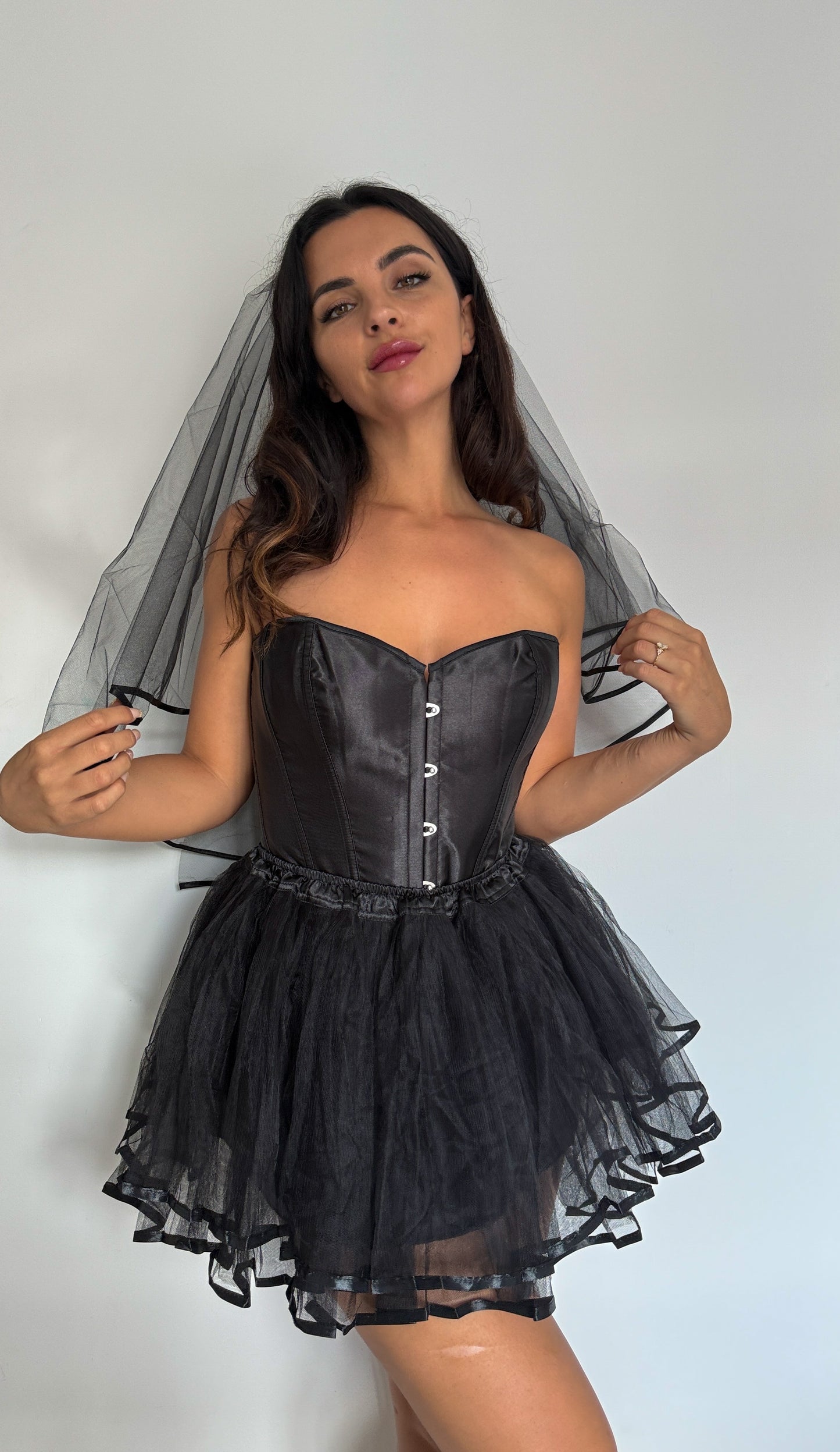 DEAD BRIDE / CORPSE BRIDE OUTFIT - BLACK
