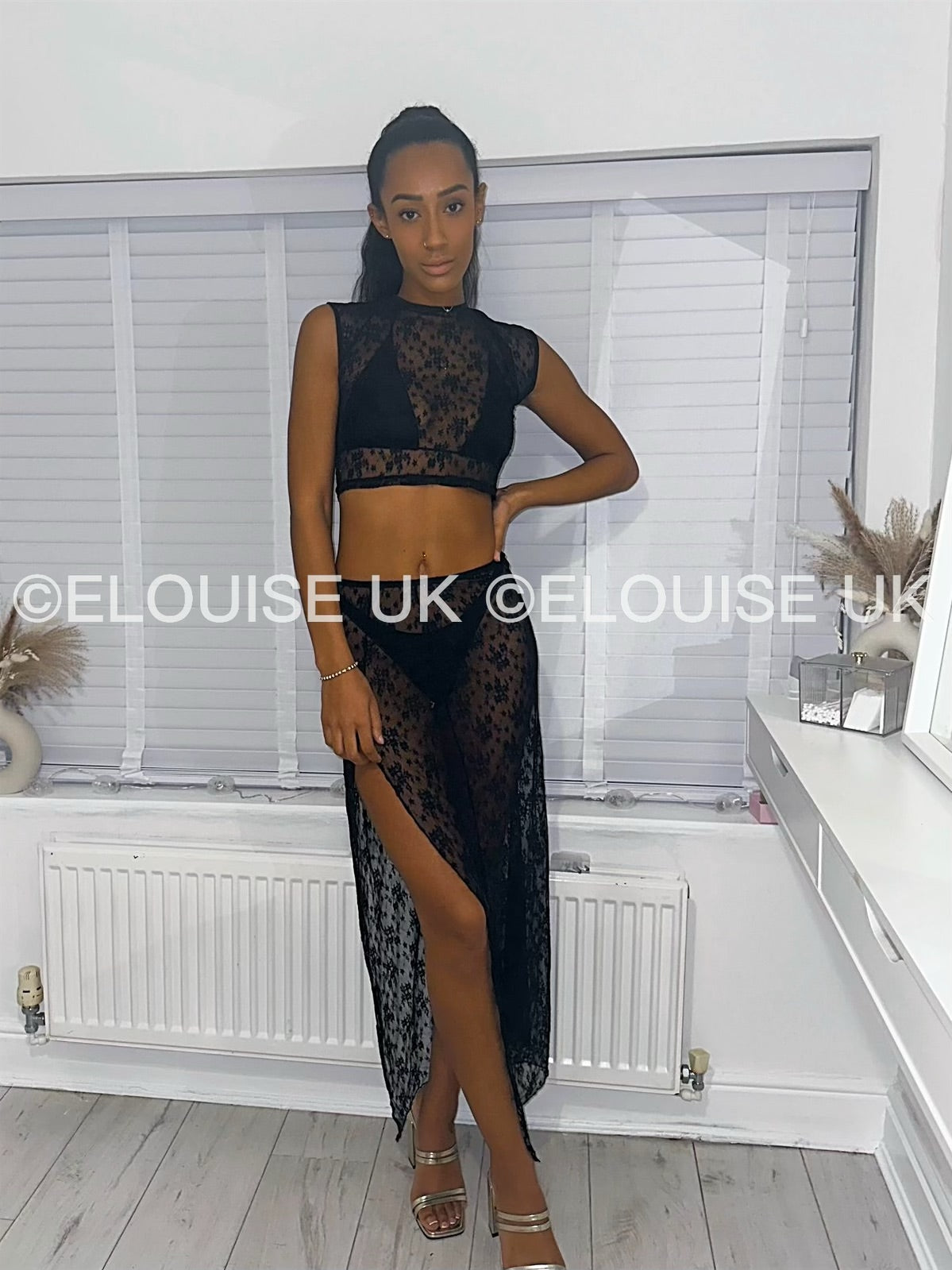 “MEGAN” LACE MAXI SKIRT CO ORD