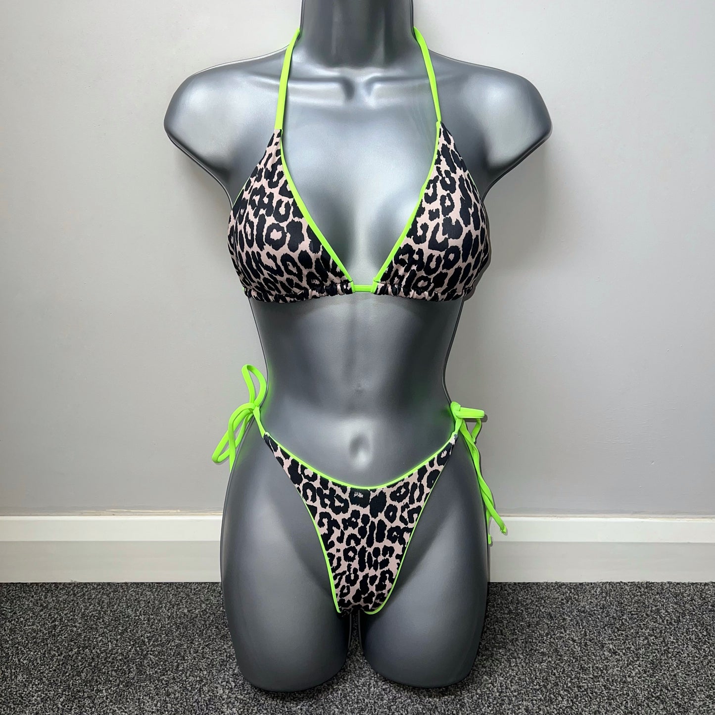 LEOPARD & NEON GREEN BIKINI