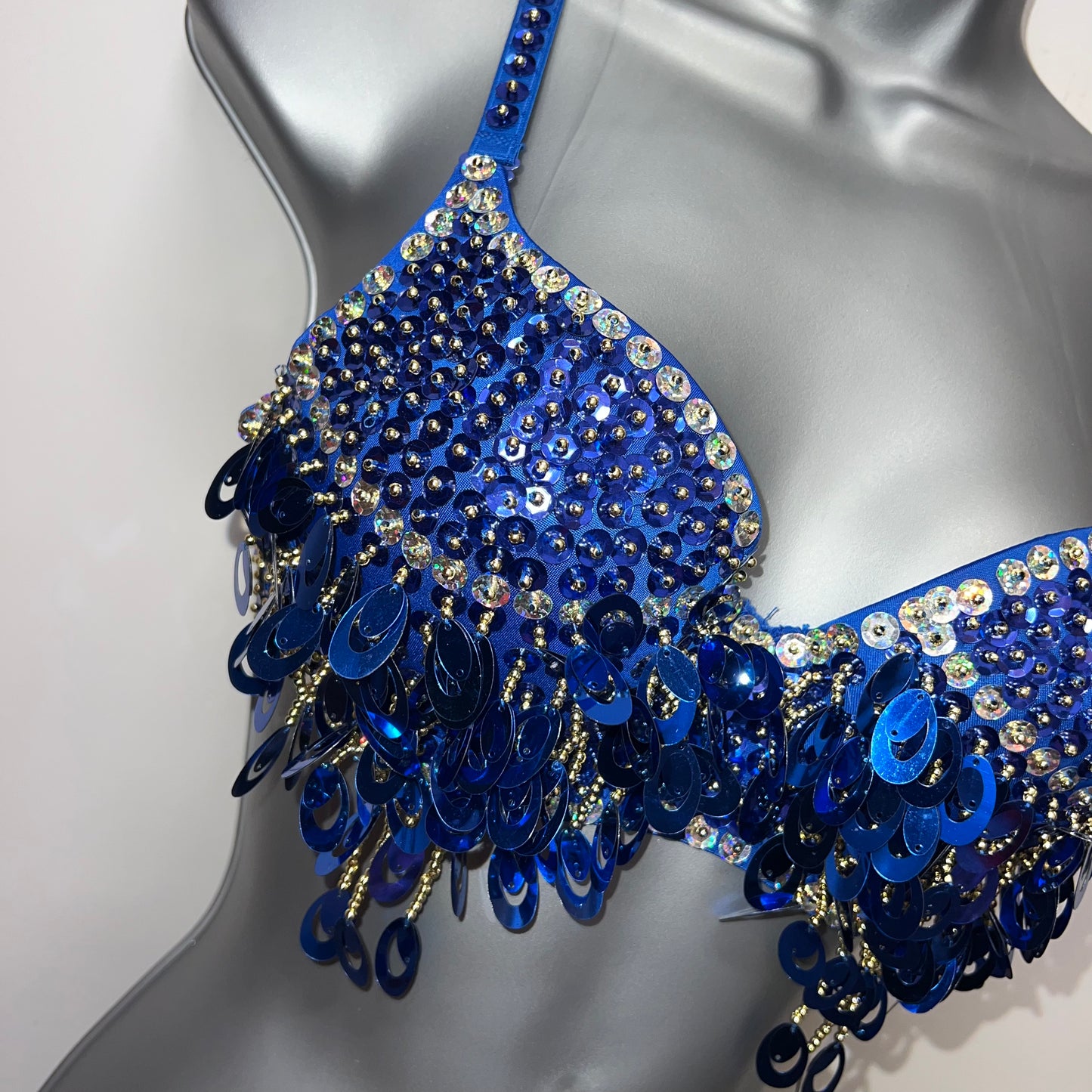 ROYAL BLUE SEQUIN BRA