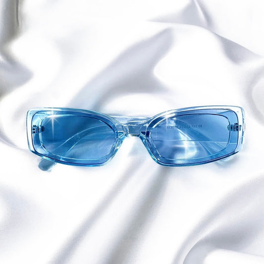 blue festival sunglasses