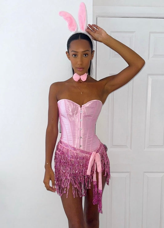 CORSET TOP - BABY PINK