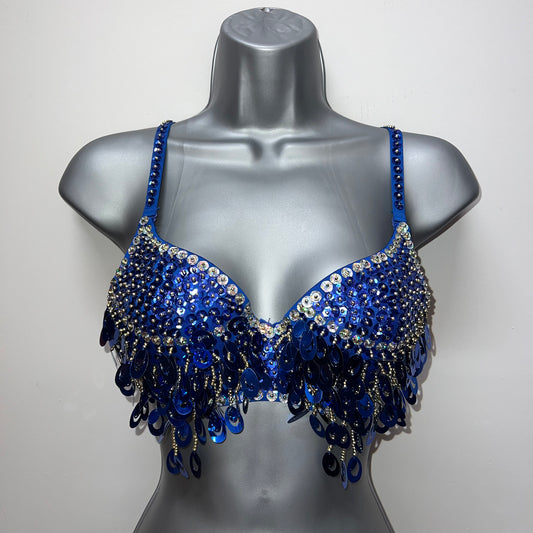 ROYAL BLUE SEQUIN BRA