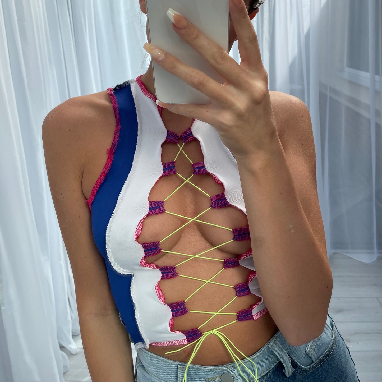 PATCHWORK CROP TOP