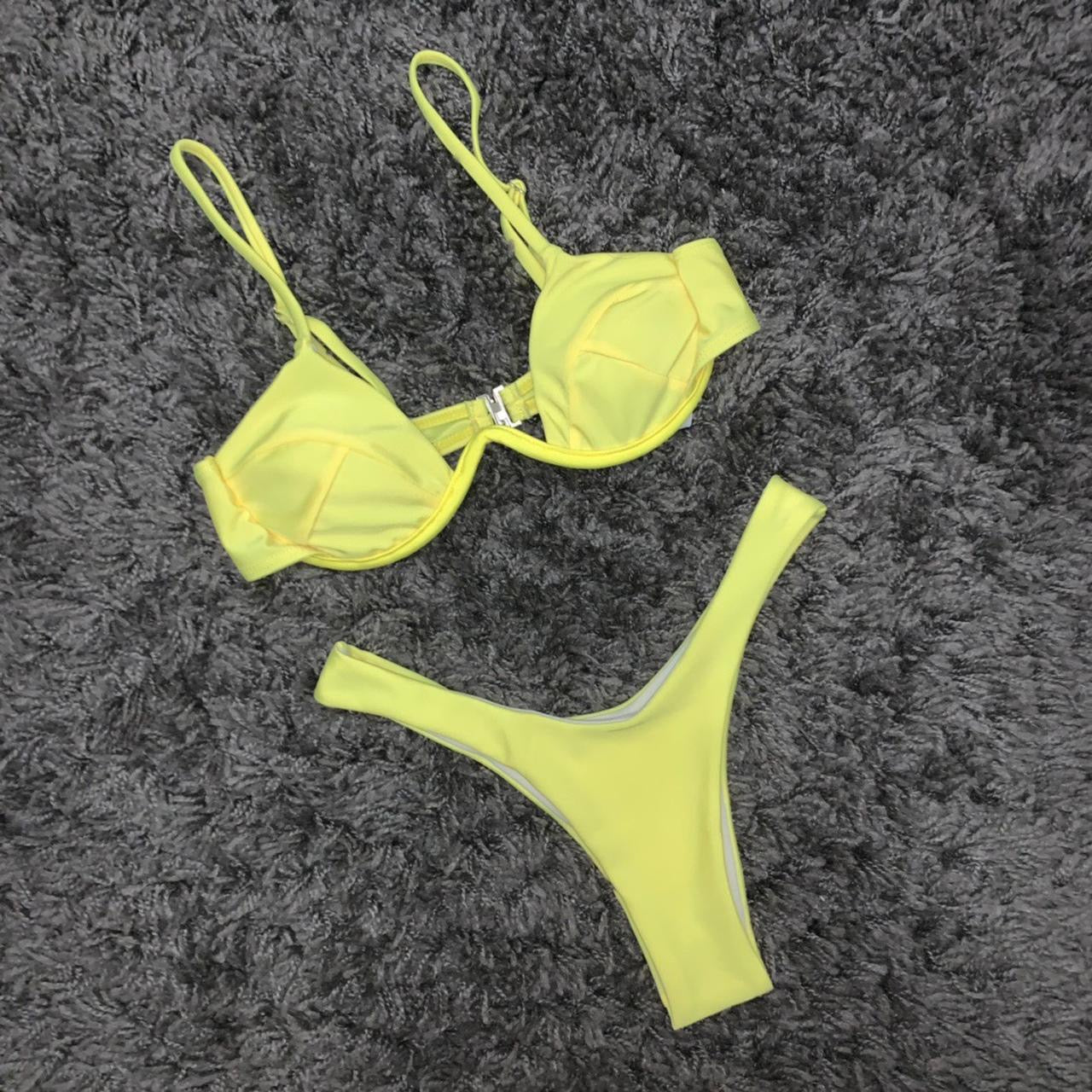 YELLOW UNDERWIRE BIKINI