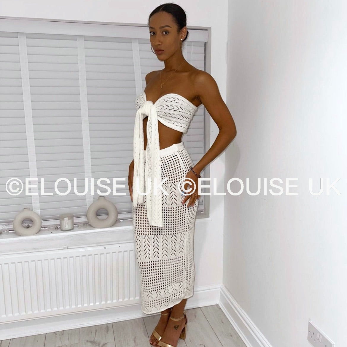 “ARABELLA” CROCHET TWO PIECE - WHITE