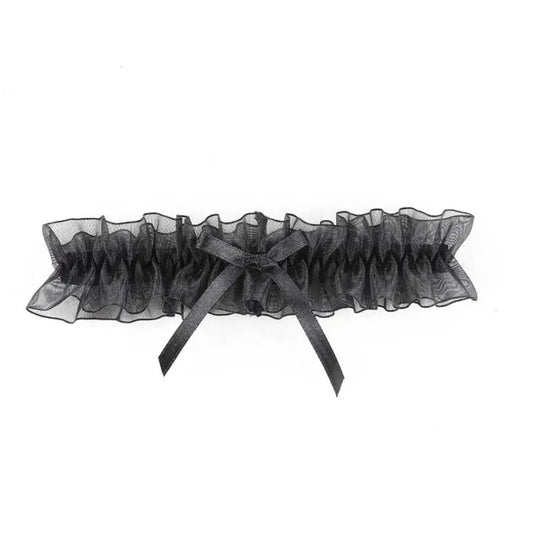 LACE LEG GARTER - BLACK