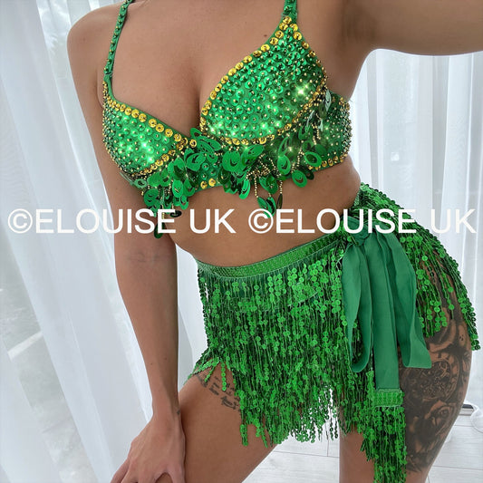 SEQUIN TWO PIECE - GREEN