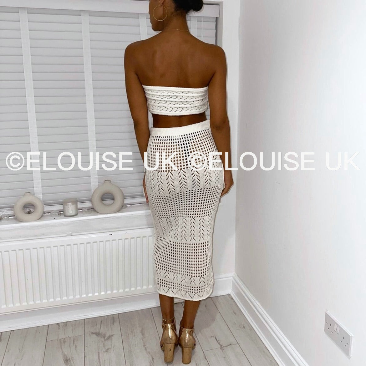 “ARABELLA” CROCHET TWO PIECE - WHITE