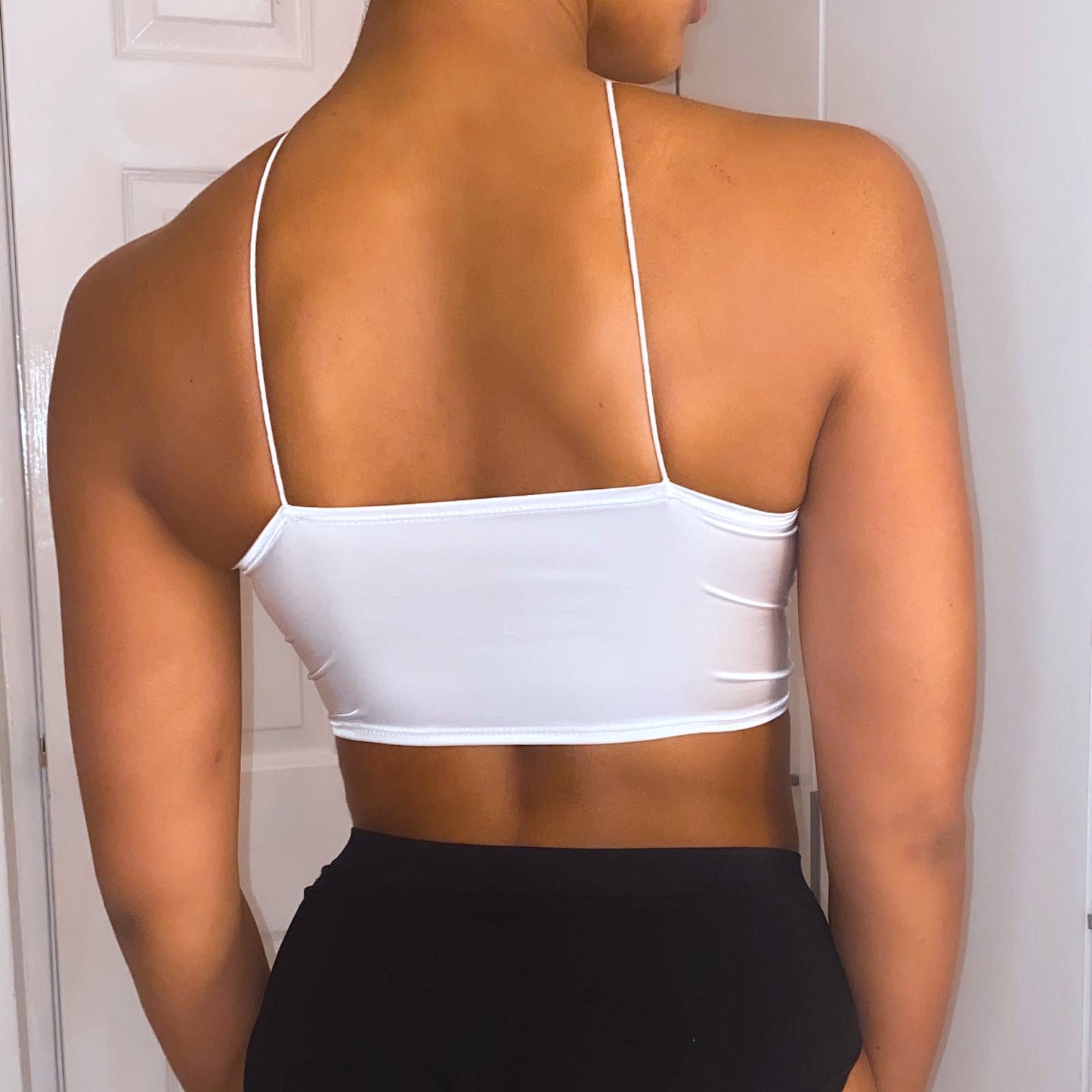 SATIN CROP TOP