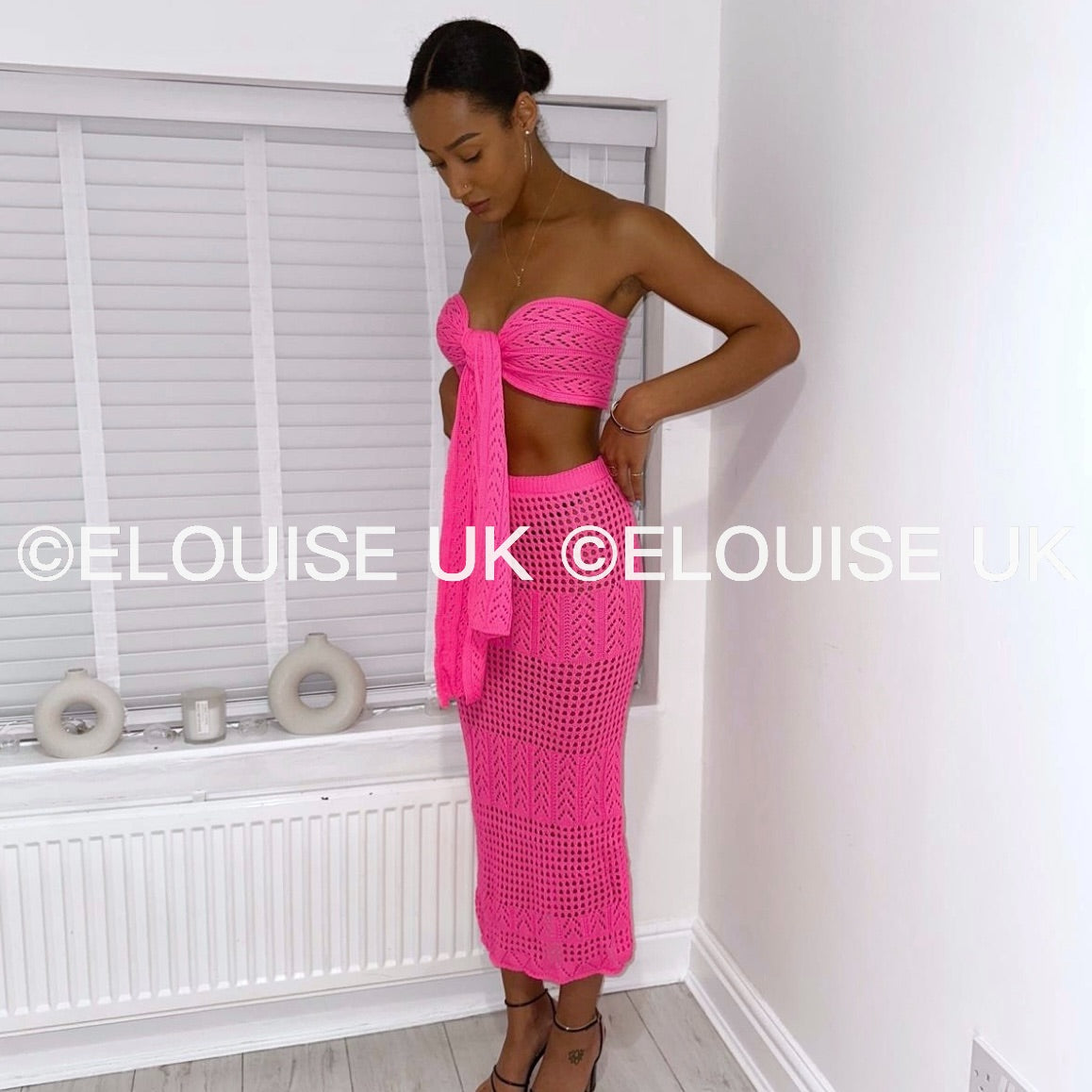 “ARABELLA” CROCHET TWO PIECE - PINK