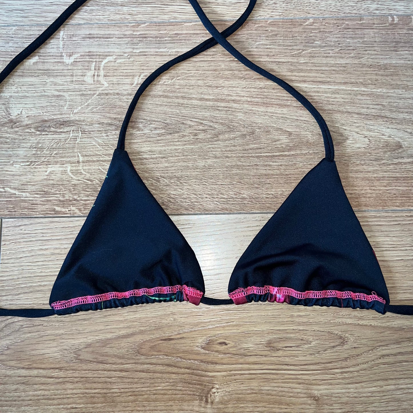 HANDMADE CHERRY TRIANGLE BIKINI TOP