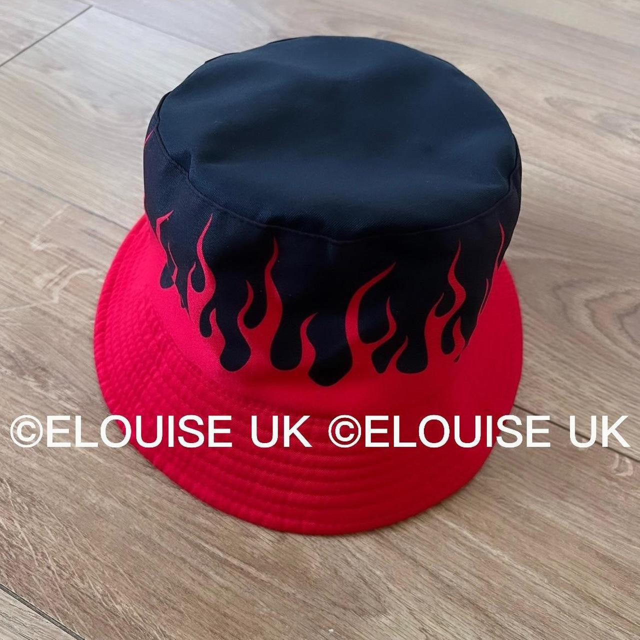 RED FLAME BUCKET HAT