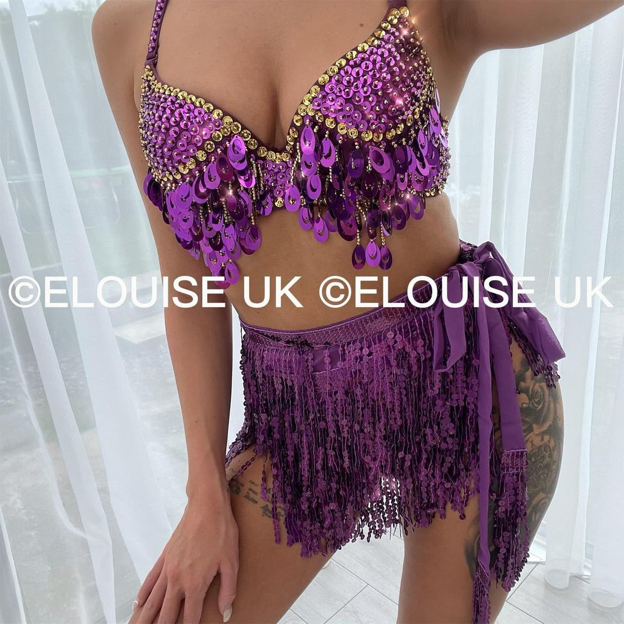 SEQUIN TWO PIECE - PURPLE