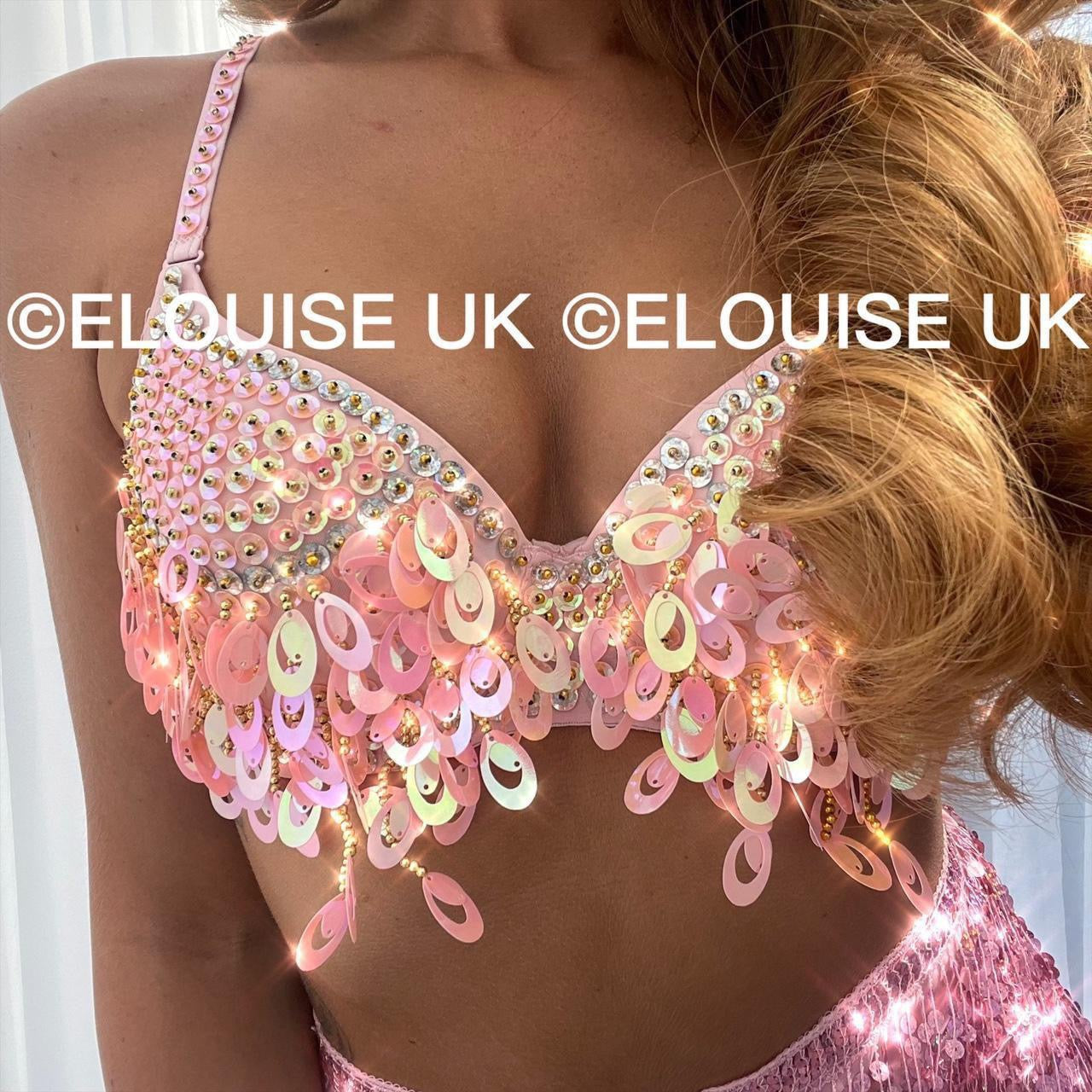 Sequin Two Piece - Baby Pink