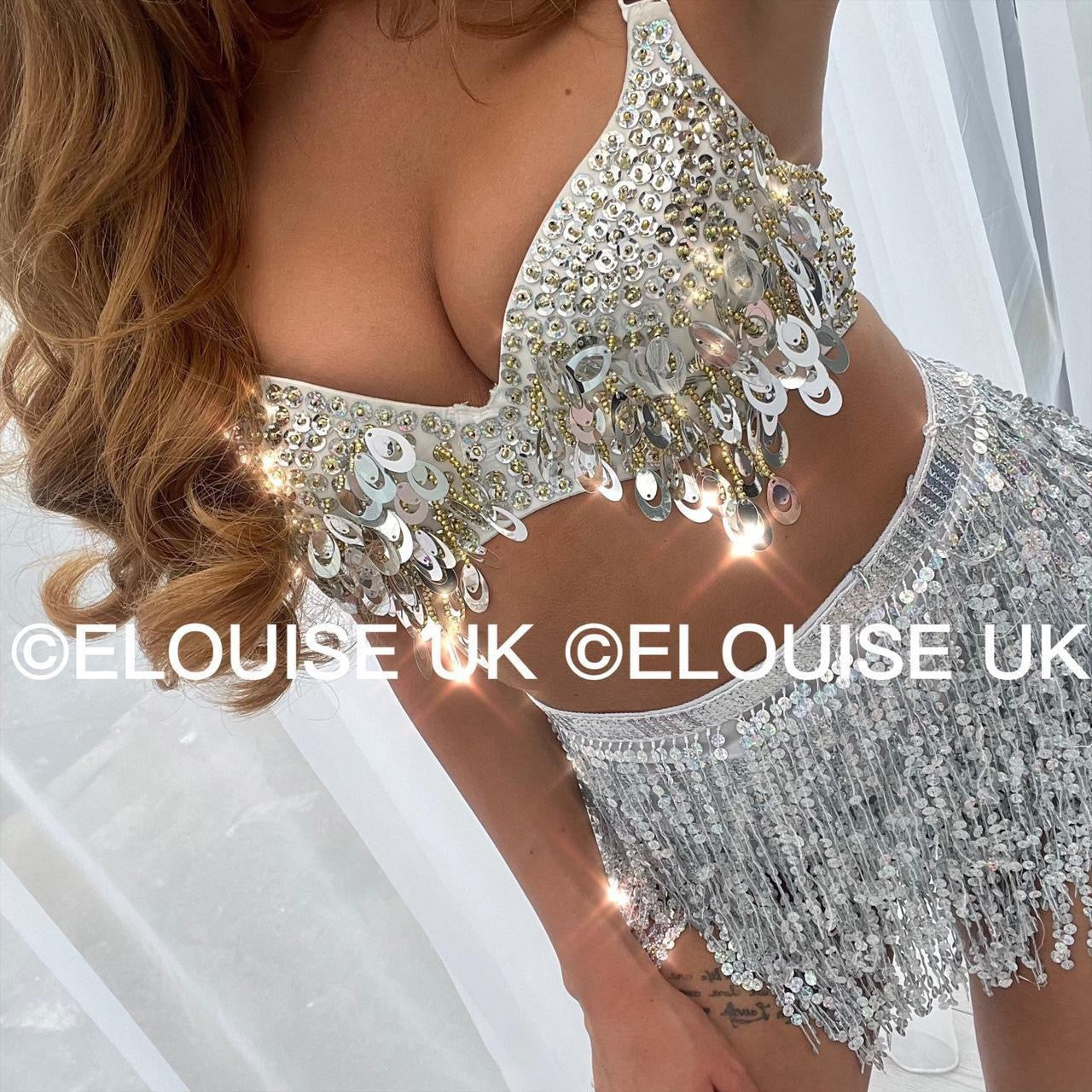 SEQUIN TWO PIECE - SILVER