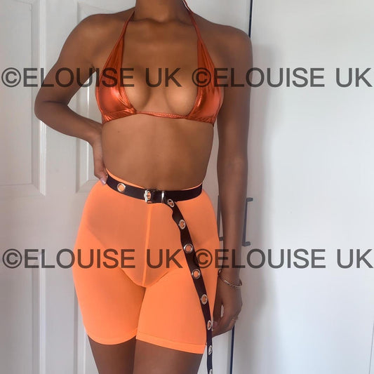 MESH SHORTS - ORANGE