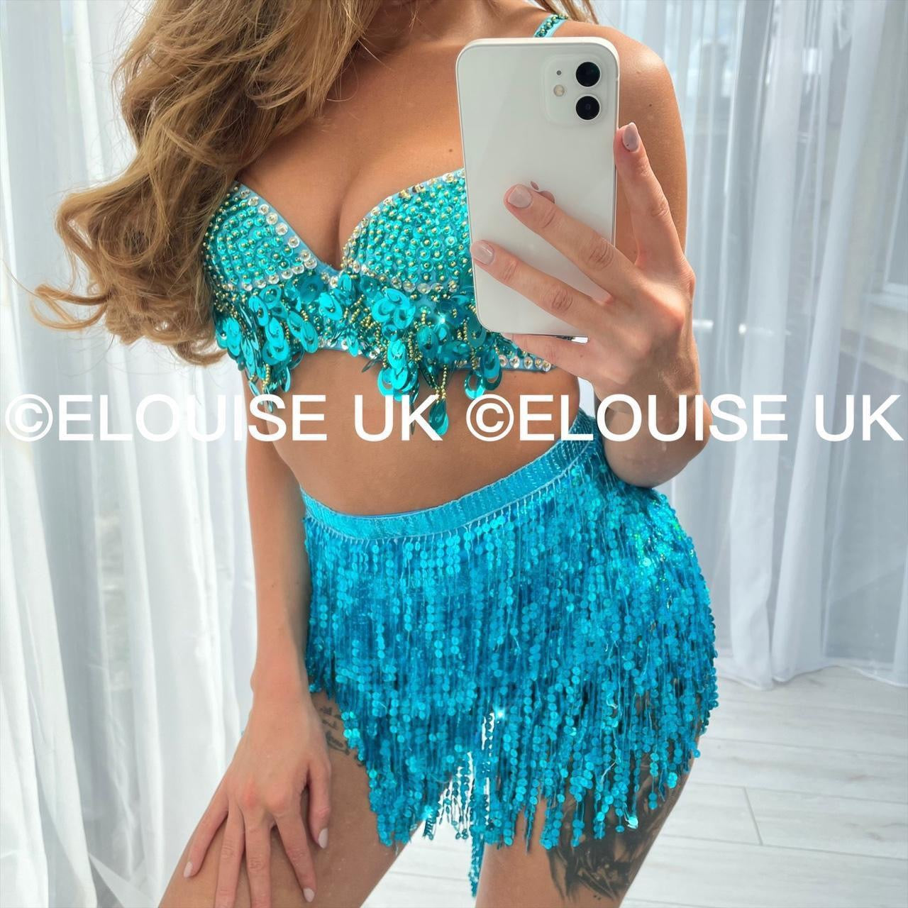 SEQUIN TWO PIECE - BLUE