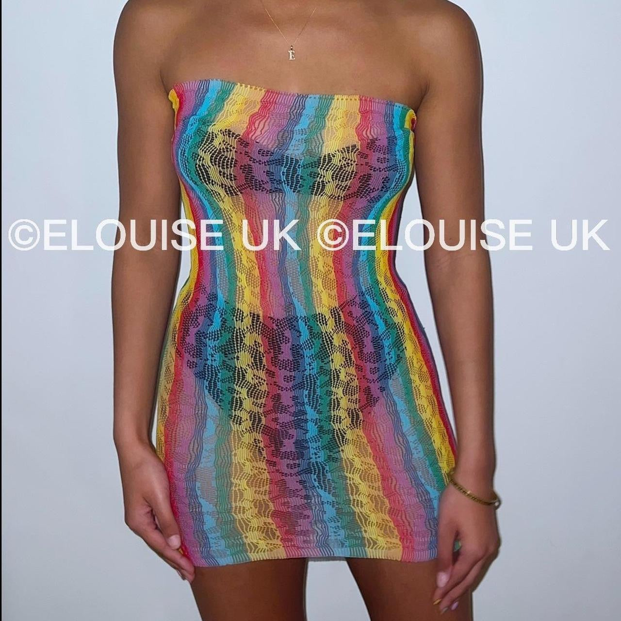 Vestido de Bandeau de Rainbow