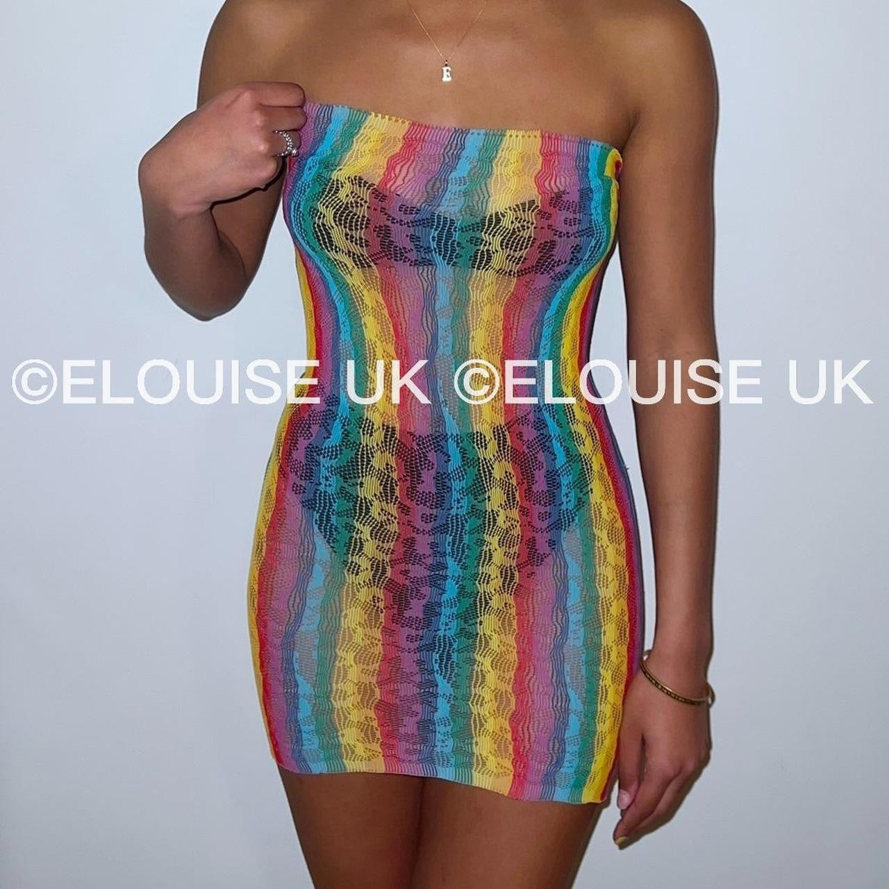 Vestido de Bandeau de Rainbow