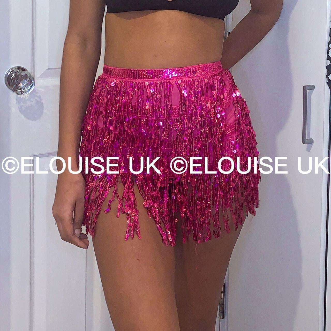 Pink sequin skirt best sale