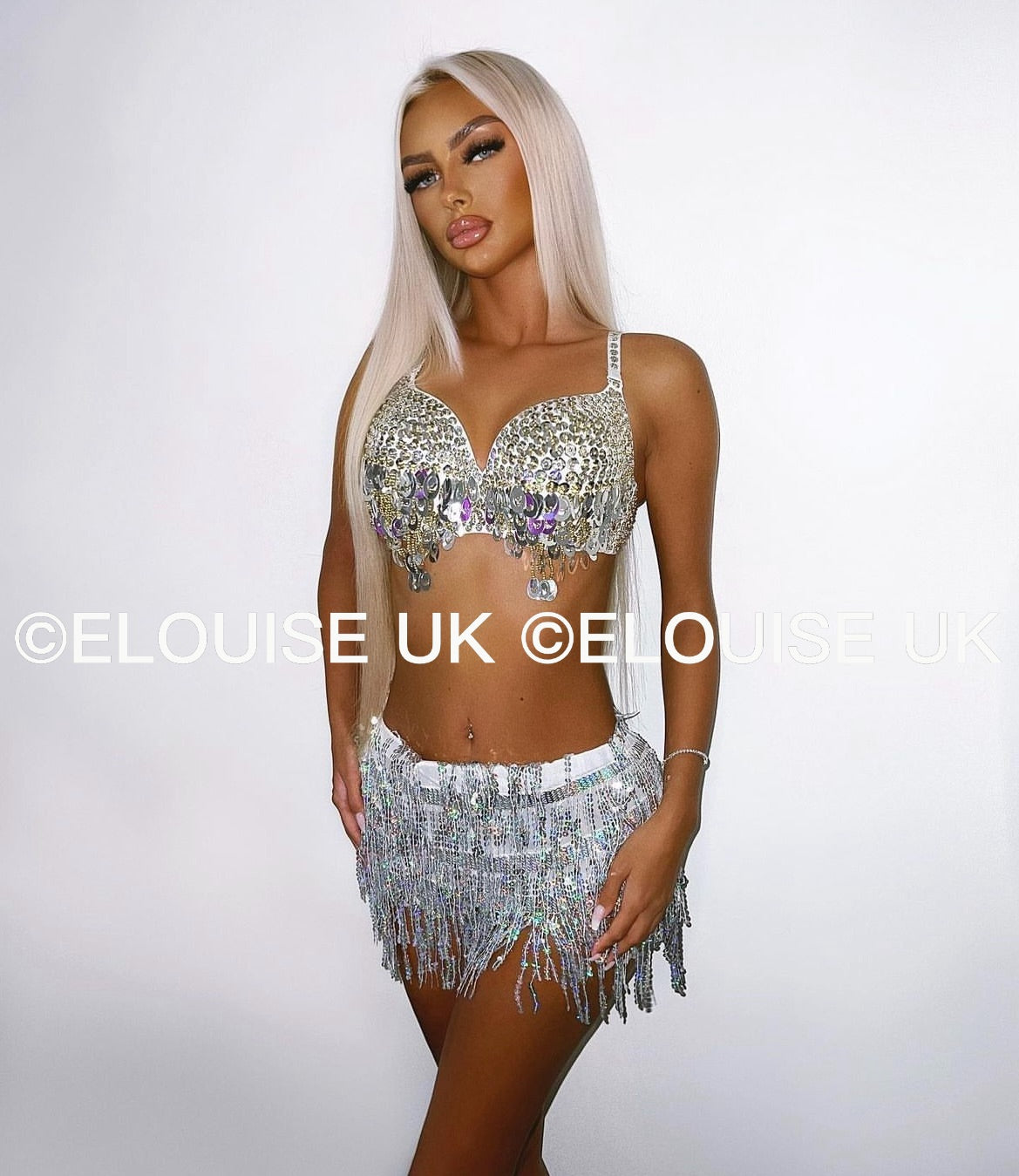 SEQUIN TWO PIECE - SILVER