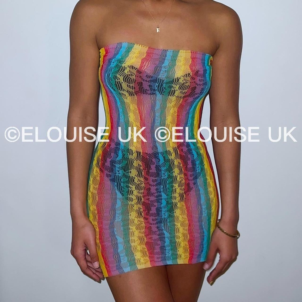 Vestido de Bandeau de Rainbow